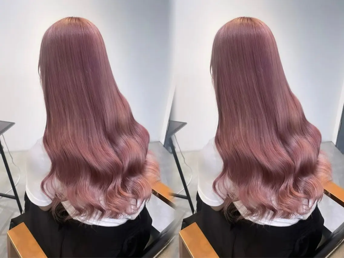 ロング ヘアカラー トリートメント 艶モテカラー miku🏳️‍⚧️のヘアスタイル