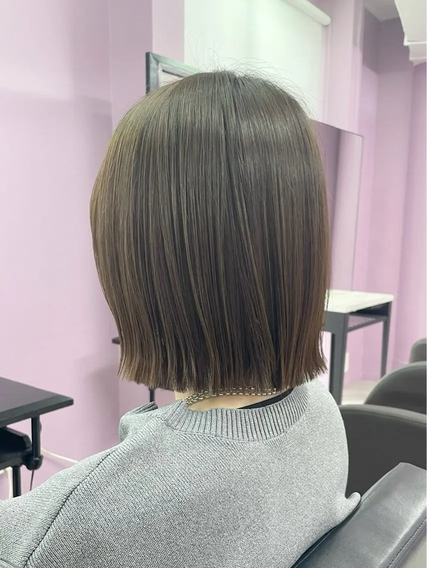 【来店2〜4回目】カット×艶感カラー×内部補修前処理剤の写真