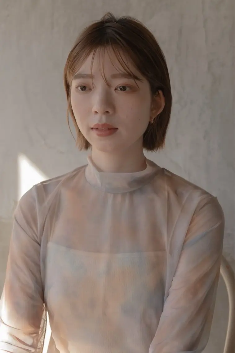 ショート カット ヘアカラー トリートメント 落合 妙佳のヘアスタイル