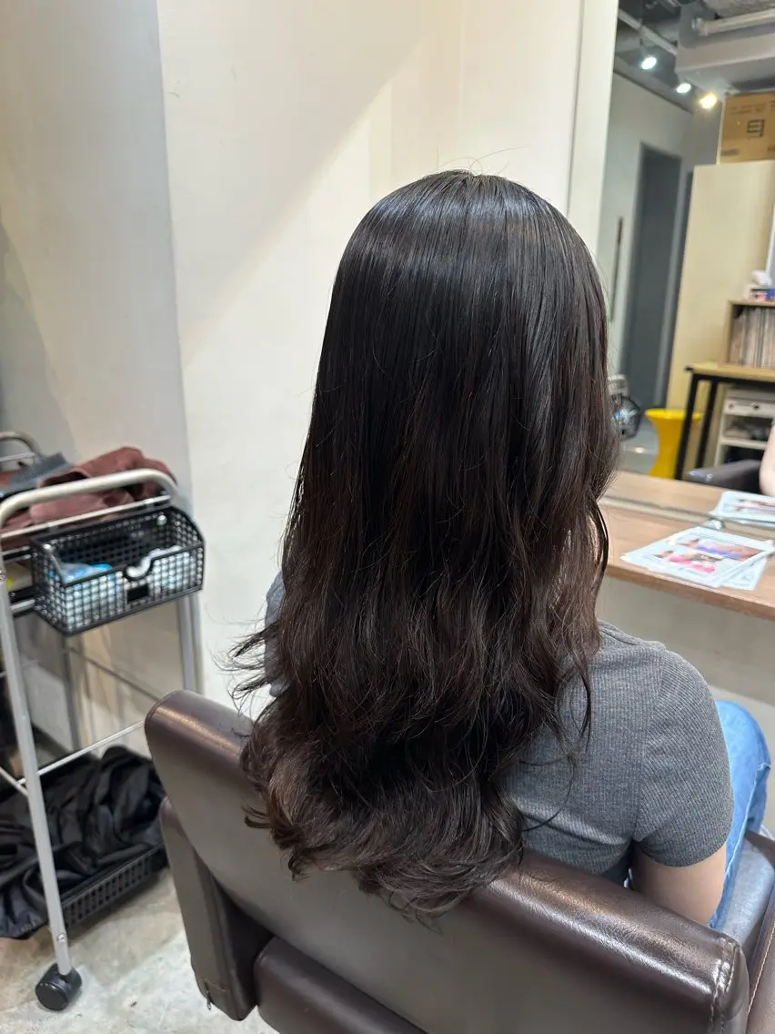 ロング カラー パーマ カット ヘアカラー パーマ トリートメント 平日オススメ✨ コスパ&タイパ✨山下のヘアスタイル