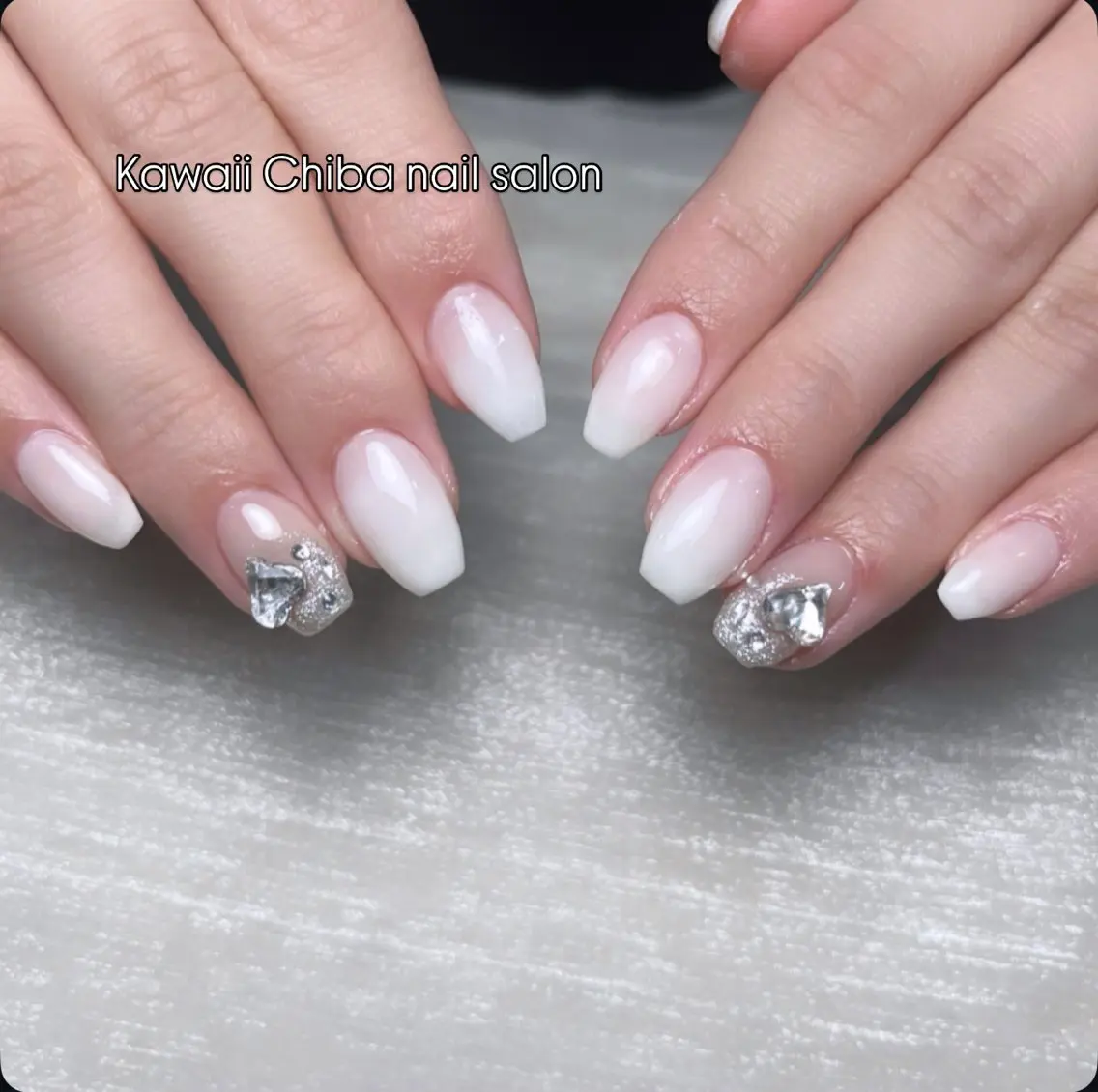 ネイル チークネイル 桜ネイル 長さ出し フラワーネイル フレンチネイル Kawaii Chiba nailのネイルデザイン