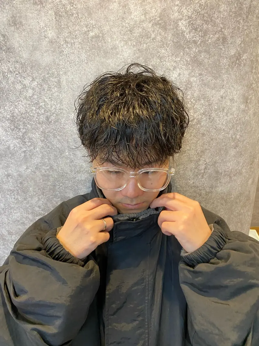 ショート パーマ ニュアンスパーマ 大人レイヤー/柔らか グレージュ/川緑一吹のヘアスタイル