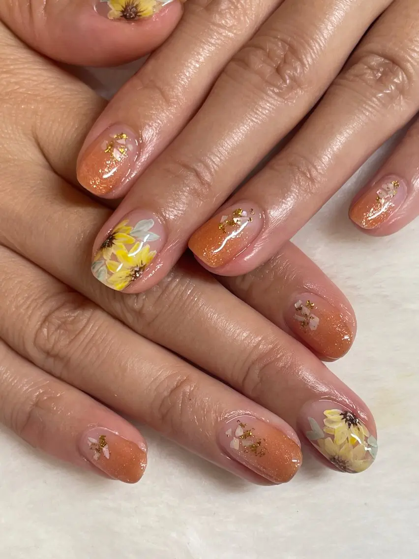 メンズ ネイル グラデーション Chérinail 爪のお手入れのネイルデザイン