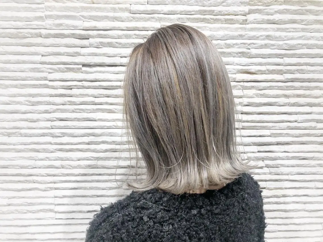 ミディアム ヘアカラー 嶋田 ゆきのヘアスタイル