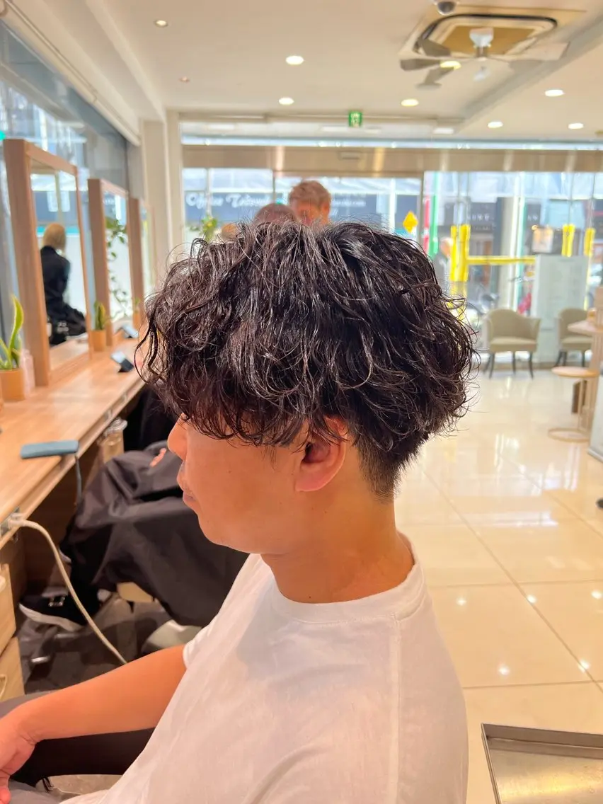 パーマ メンズ メンズパーマ カット パーマ SENA 再現性 パーマと縮毛矯正のヘアスタイル