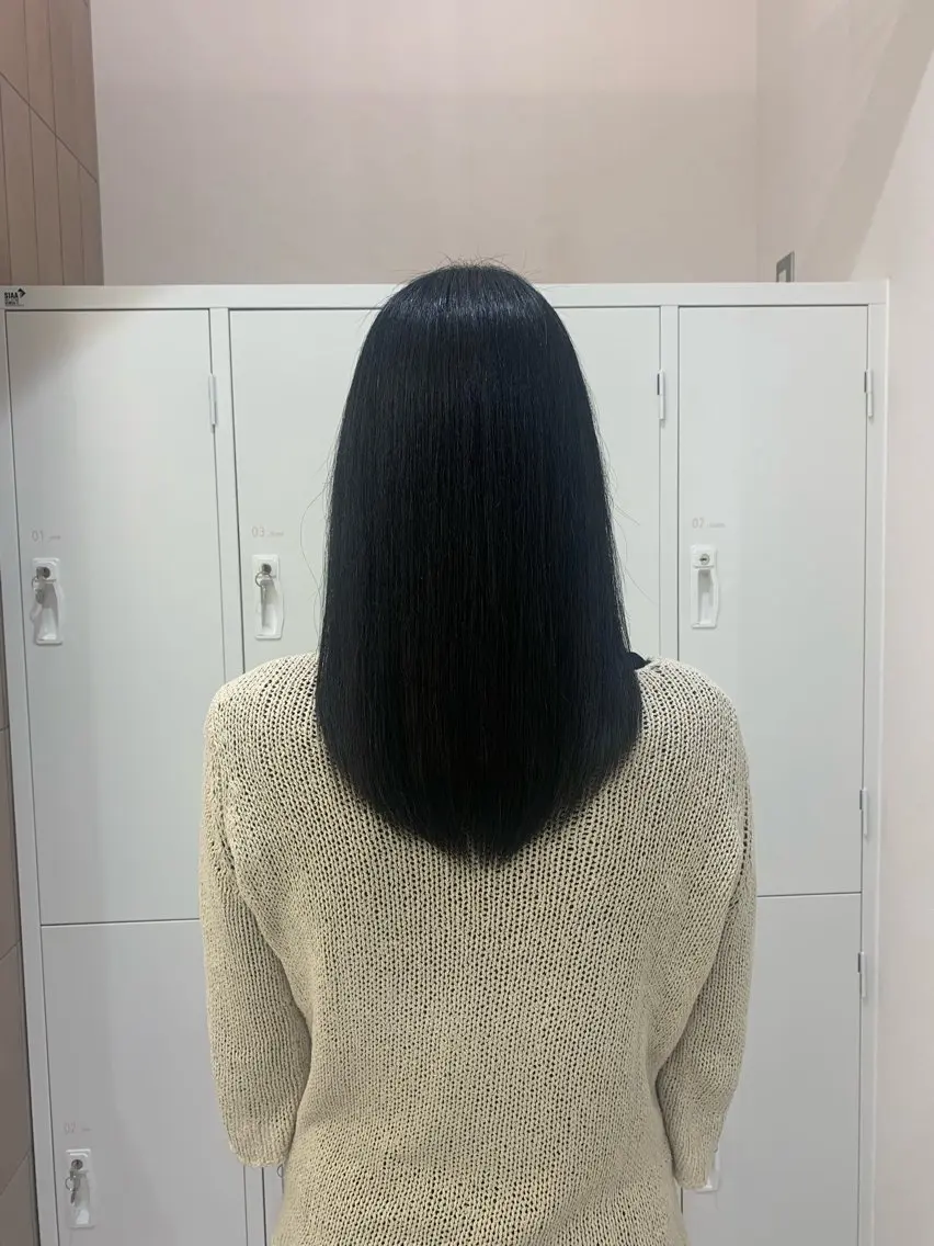 セミロング 縮毛矯正 TriumpH 天王寺 miko🩵のヘアスタイル
