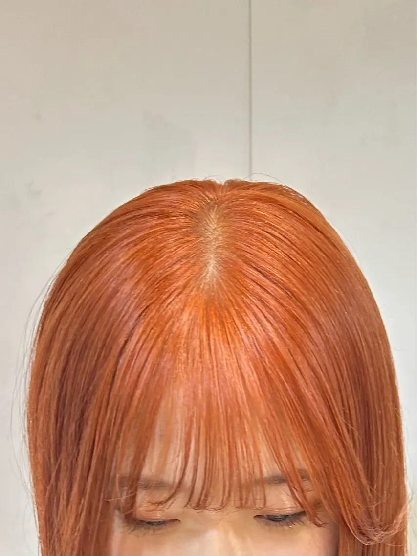 カラー オレンジ lomalia moekaのヘアスタイル