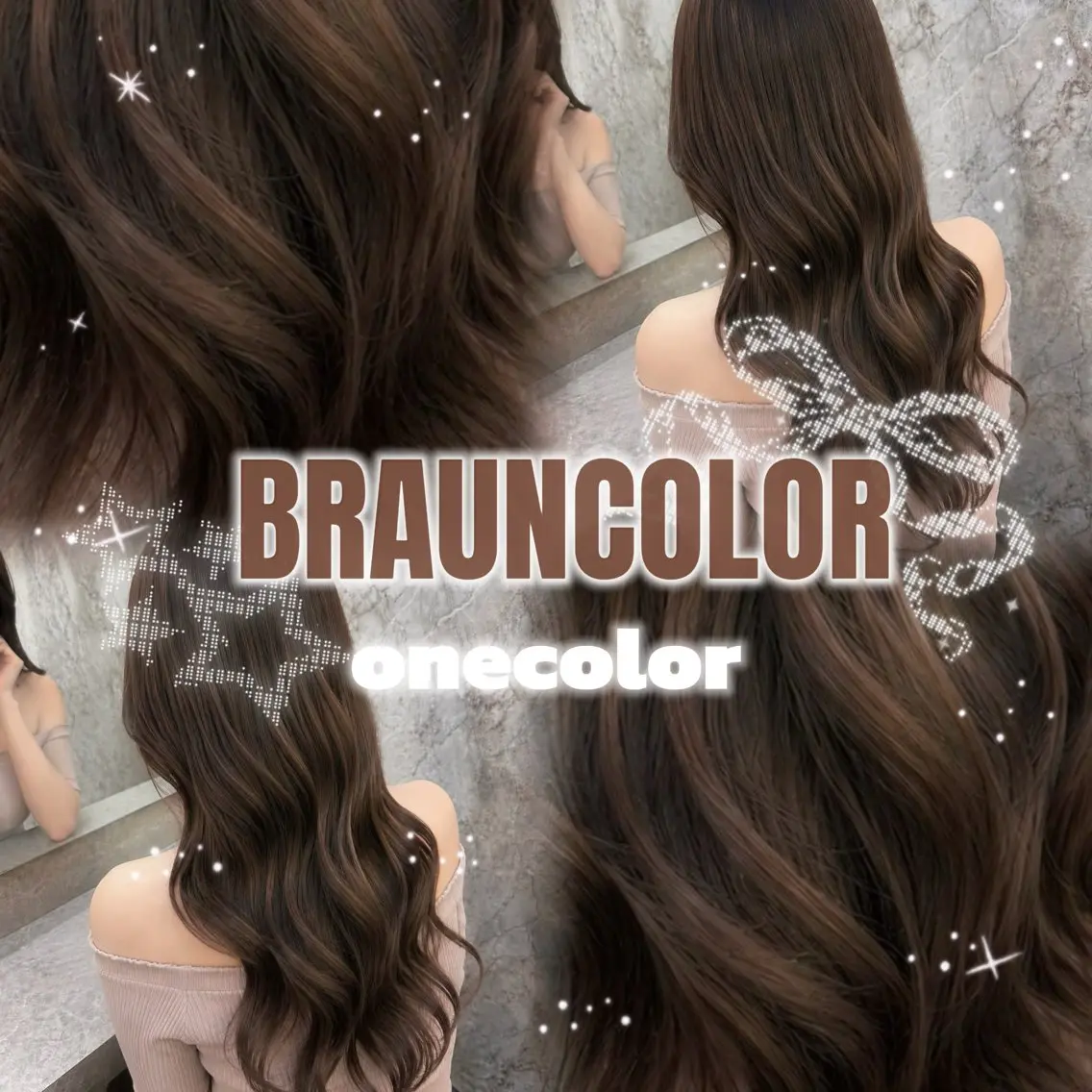 ロング カラー ブラウンカラー ヘアカラー トリートメント 💙あおい💙大宮 🪽ワンカラー🪽のヘアスタイル