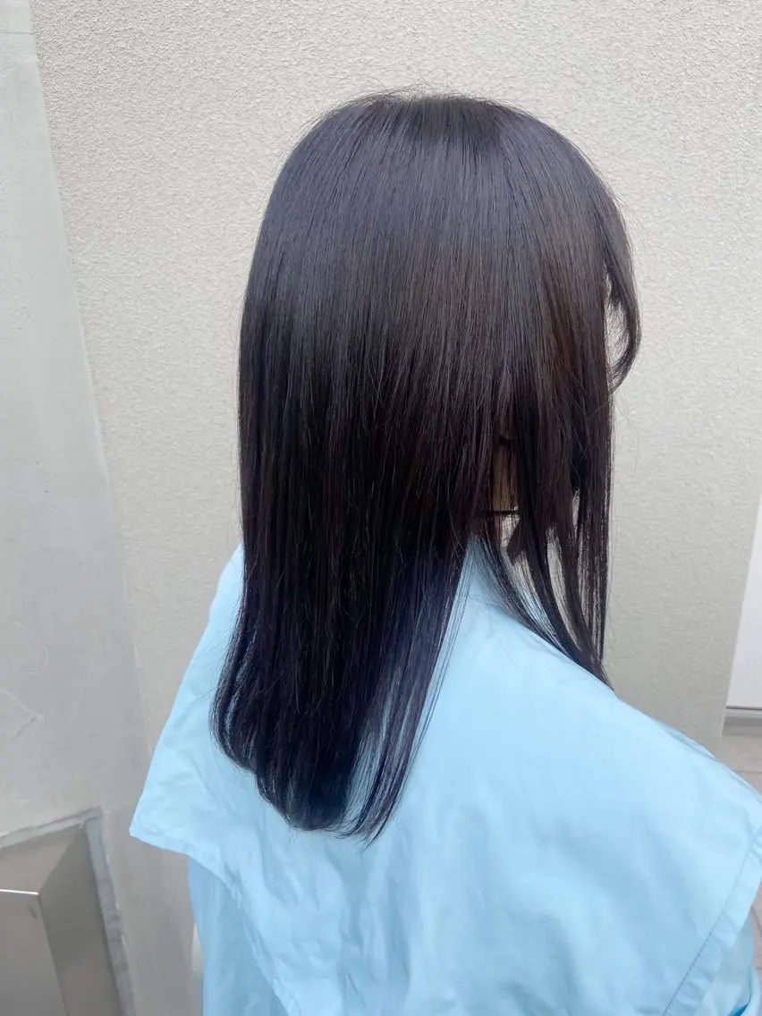 セミロング 縮毛矯正 酸性ストレート アメリラブヘアー 土屋 洋平のヘアスタイル