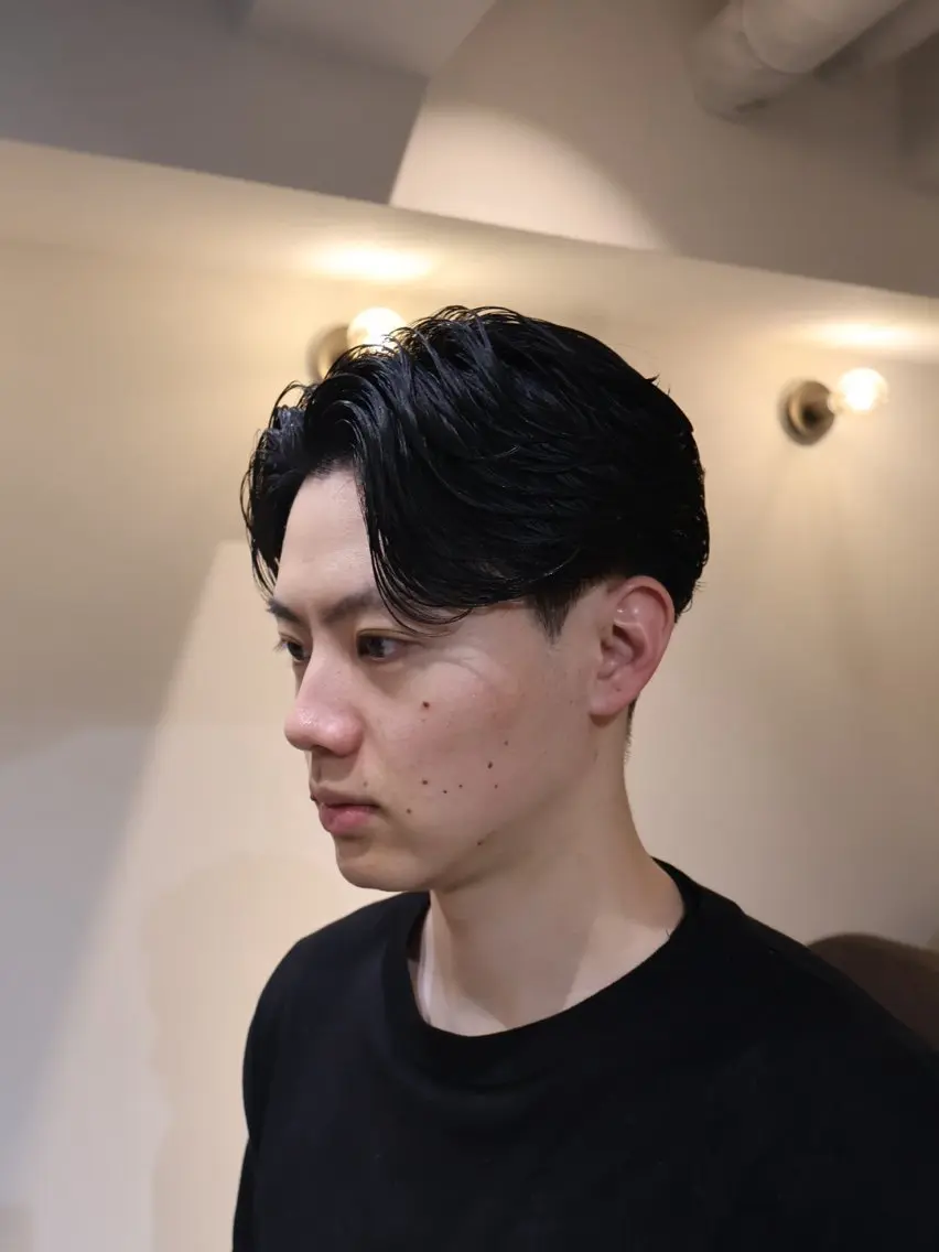 ショート パーマ メンズ メンズパーマ カット パーマ SCENEbyRAD helmのヘアスタイル