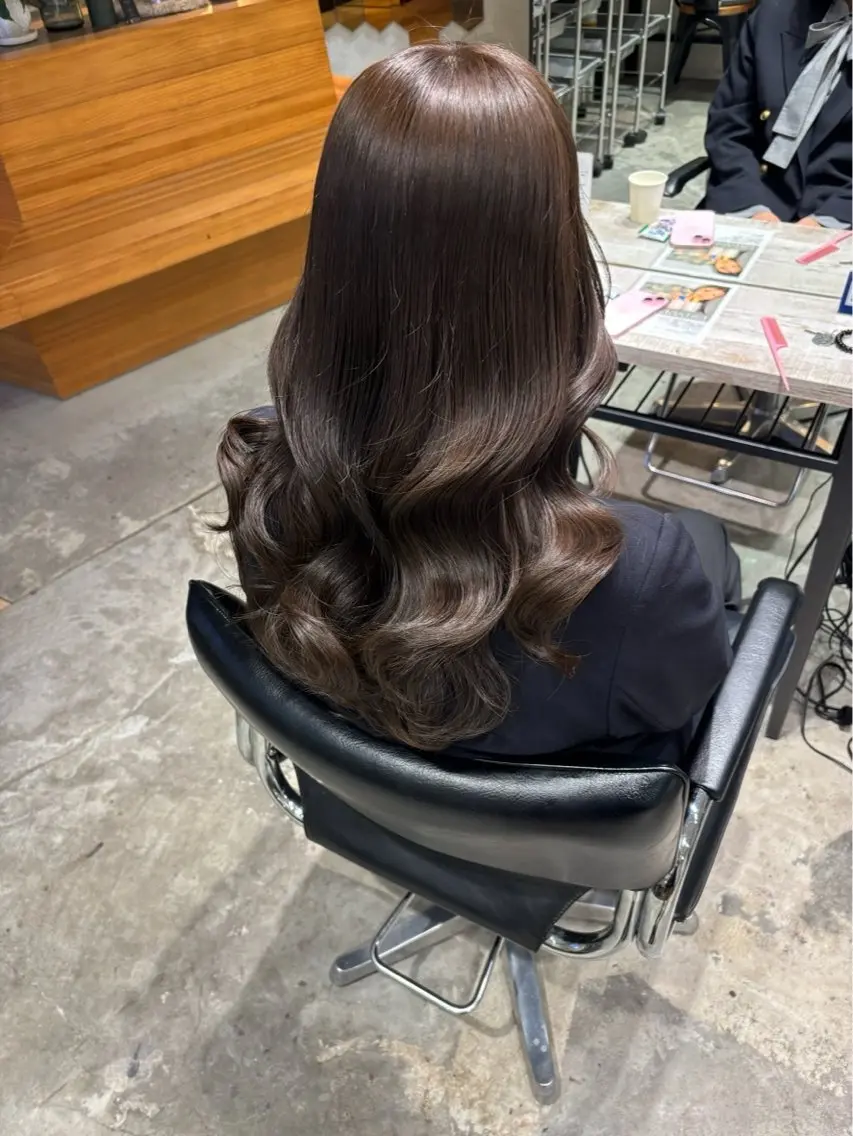 ロング ベージュ✖️オリーブ ひより🌿🕊️のヘアスタイル