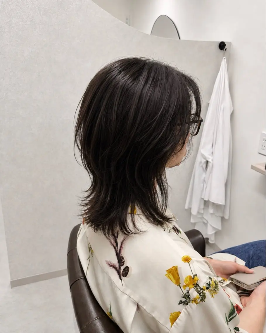 ミディアム カラー 梅本 淑人のヘアスタイル