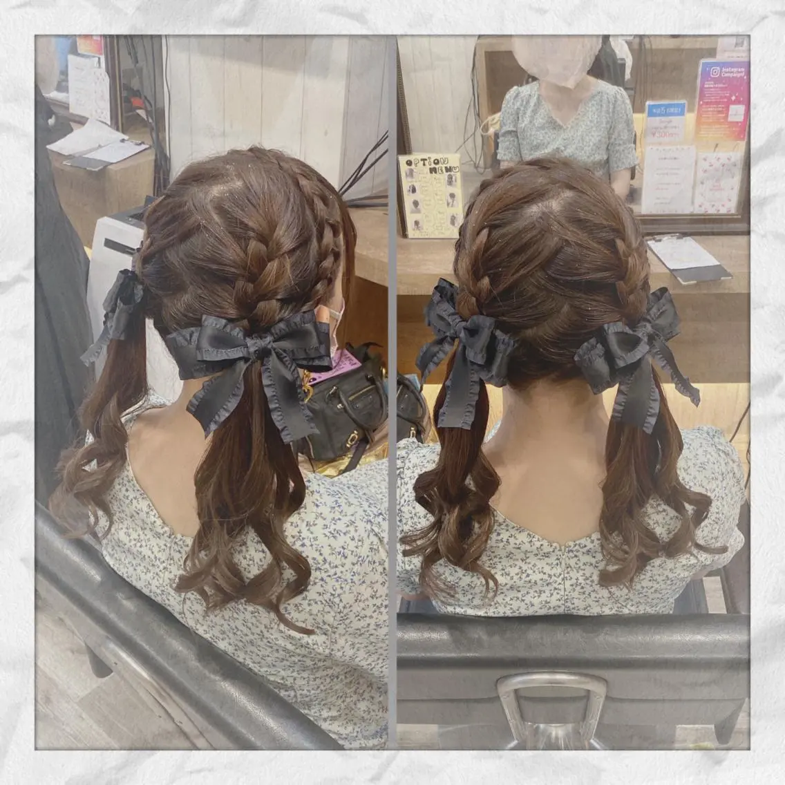 セミロング ヘアアレンジ ヘアセット ヘアセット/着付け 𓇼 まつもと𓇼のその他イメージ