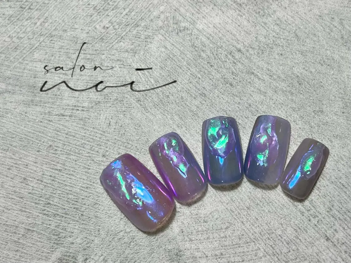 ネイル アートネイル ミラーネイル ニュアンスネイル ハンドネイル salon noiのネイルデザイン