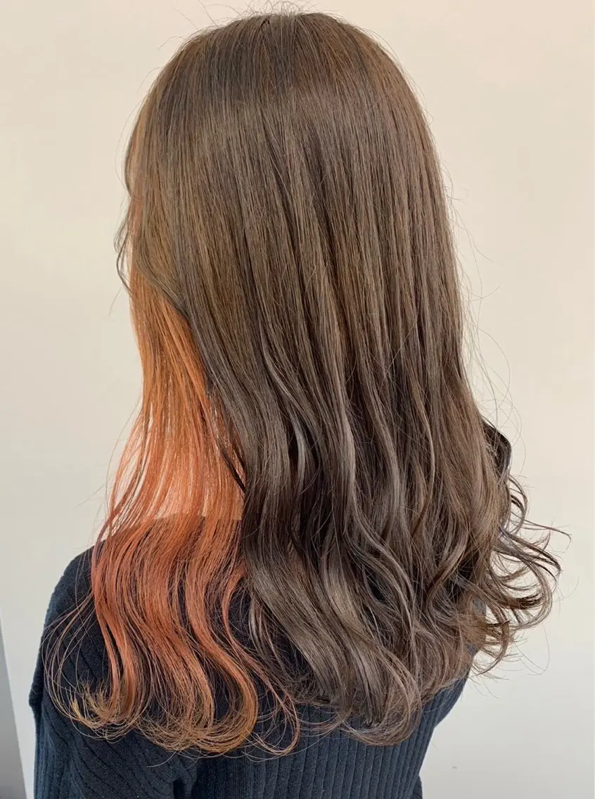 ロング カット ヘアカラー カトウ ジュンヤのヘアスタイル