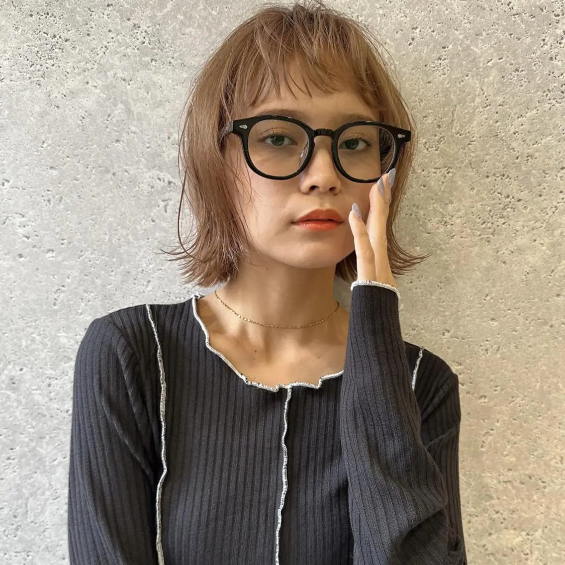 ミディアム カット ヘアカラー トリートメント 🩰 柔らかいカラー tomomi🌛のヘアスタイル