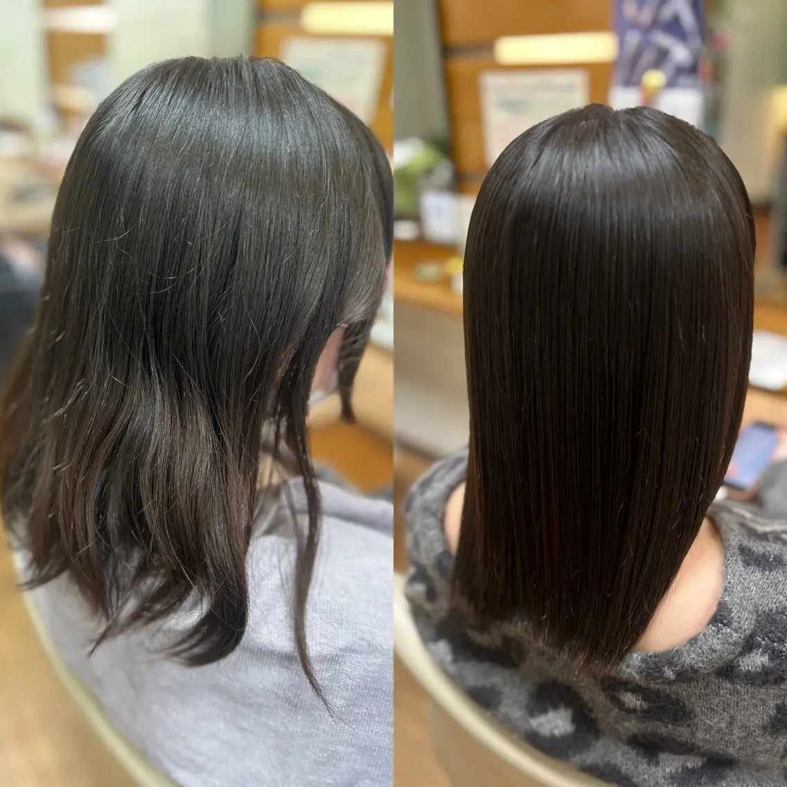 セミロング 神谷 千明のヘアスタイル