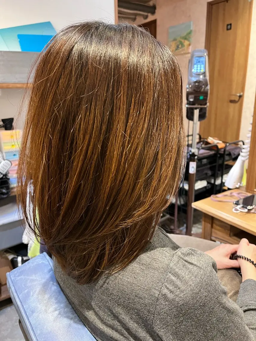 ミディアム 佐藤槙哉 サトウシンヤのヘアスタイル