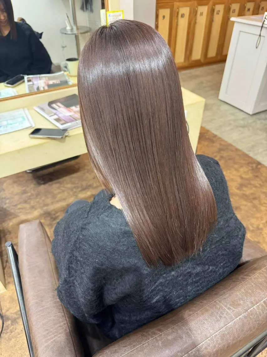セミロング カット ヘアカラー トリートメント YURAGI ☁️ y u iのヘアスタイル