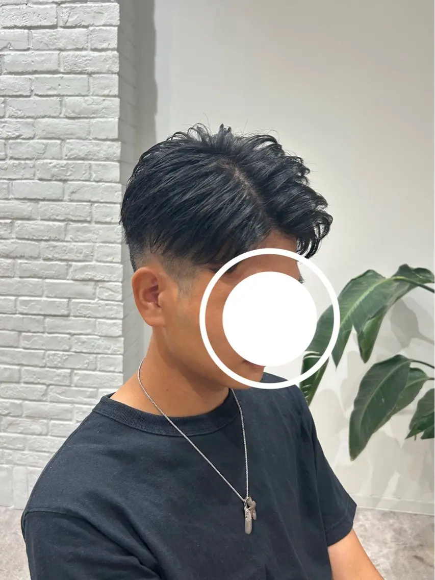 メンズ 七三 刈り上げ Kurumi リトル渋谷のヘアスタイル