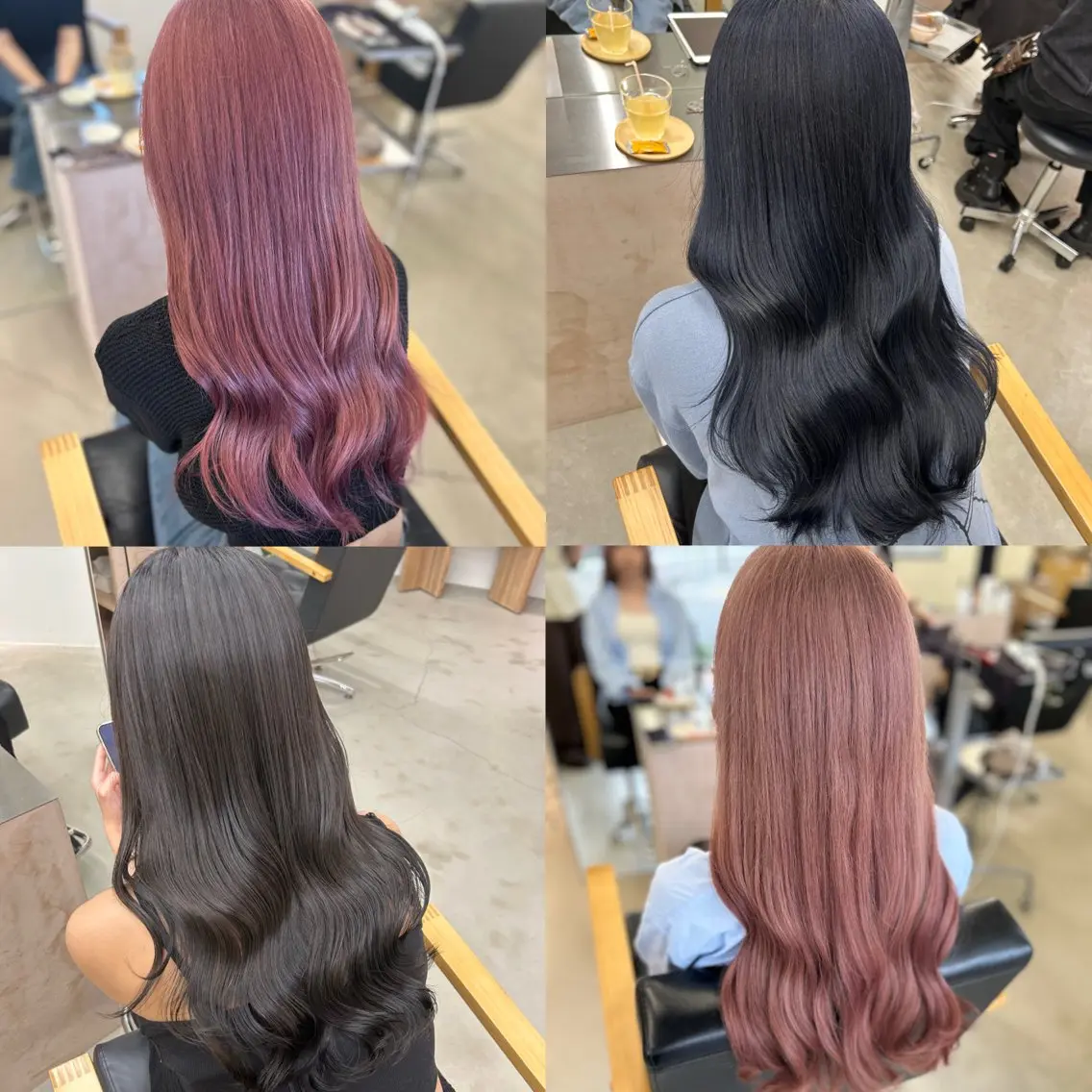 ロング カラー ヘアカラー トリートメント noa  🦋 ブリーチ/暖色のヘアスタイル