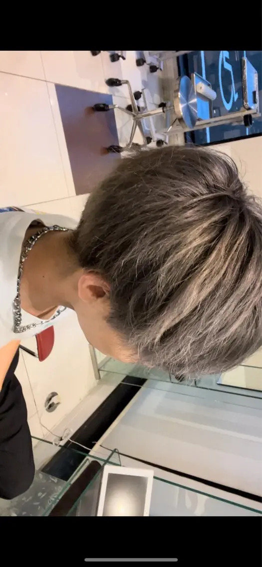 【垢抜け男子】メンズカット＋透明感カラー＋補修TRの写真