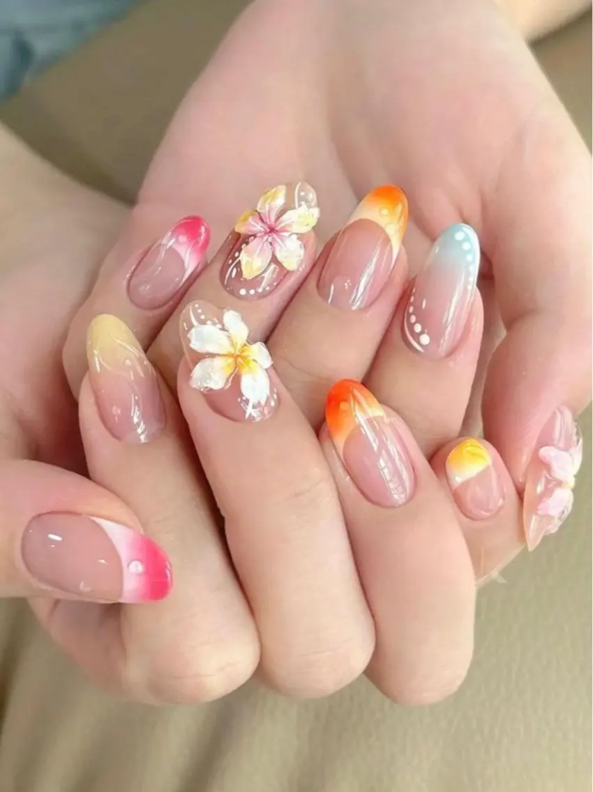 ネイル フットネイル 夏ネイル ハンドネイル Hikari NAILのネイルデザイン