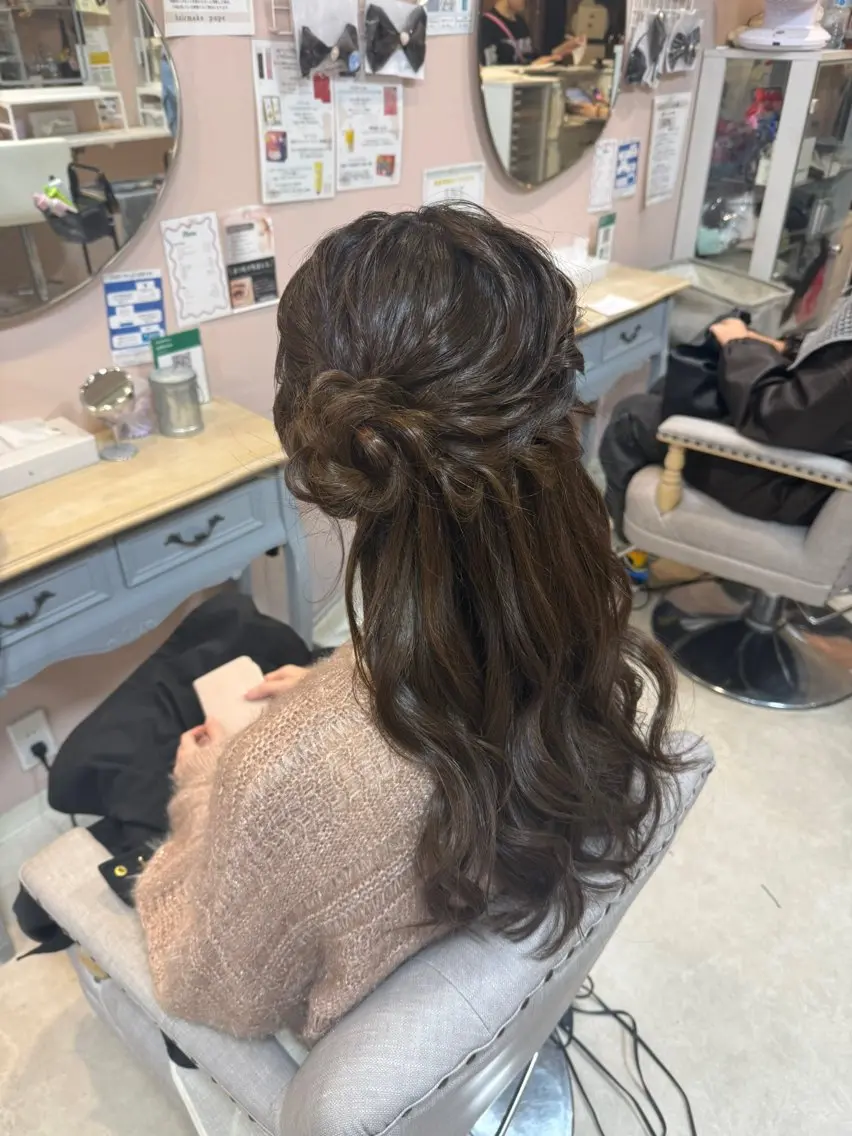 ロング pupe もえのヘアスタイル