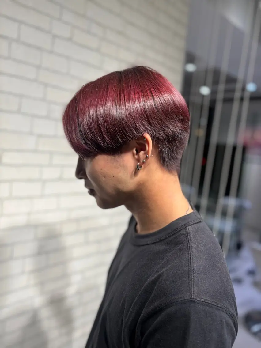 メンズ ヘアカラー 加藤 心愛のヘアスタイル