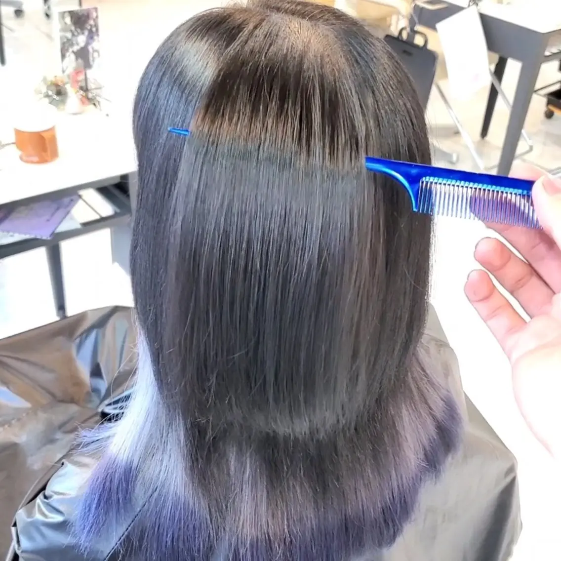 カラー セミロング 髪質改善 カット ヘアカラー トリートメント 派手髪/ハイトーン/ エクステ✨ユウキのヘアスタイル