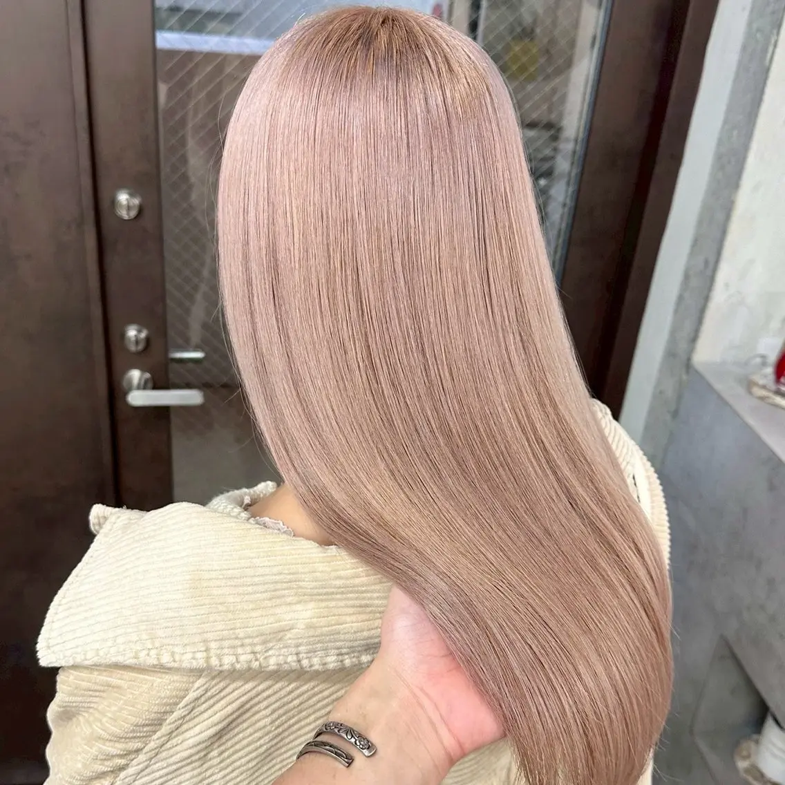 ロング カラー パーマ ヘアアレンジ メンズ ⭐️ハイトーン⭐️ 💕SAKURA💕のヘアスタイル