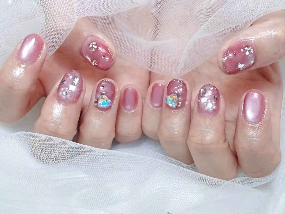 ネイル ガーリー ハンドネイル MyFairLady nayaのネイルデザイン