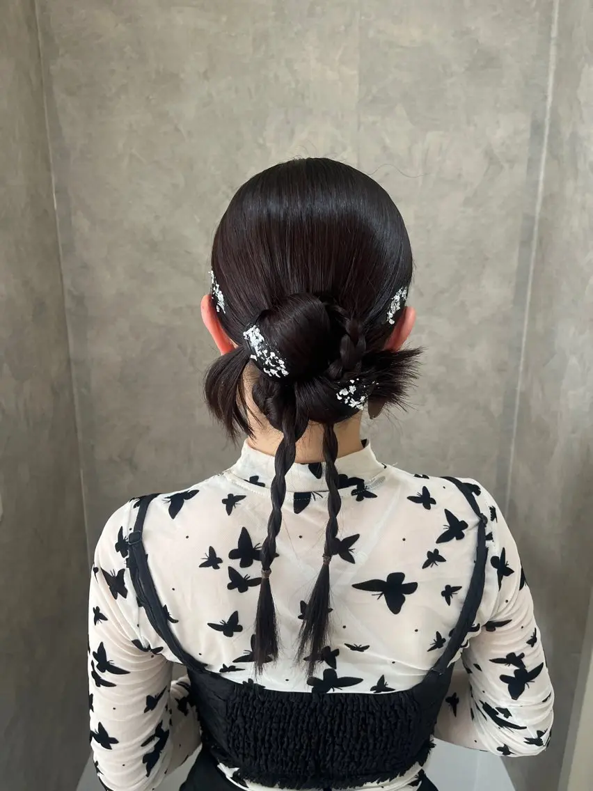 ヘアアレンジ ヘアセット 垢抜けヘアメイク🫧 JURI🪽のヘアスタイル