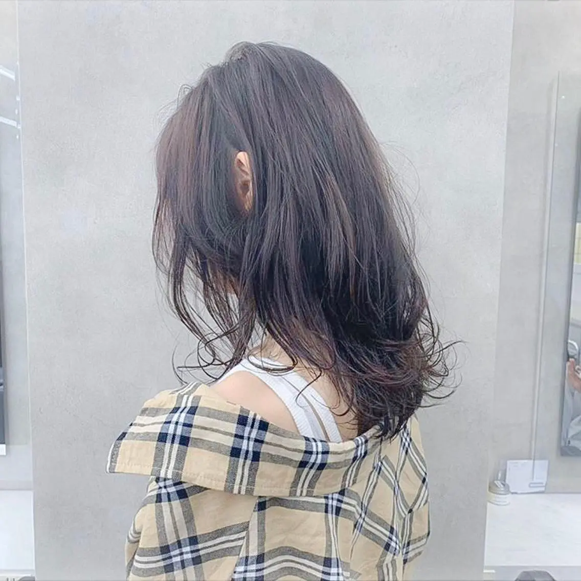 セミロング カラー パーマ カット パーマ 【透明感×レイヤー】 🍃RIKU🍃のヘアスタイル