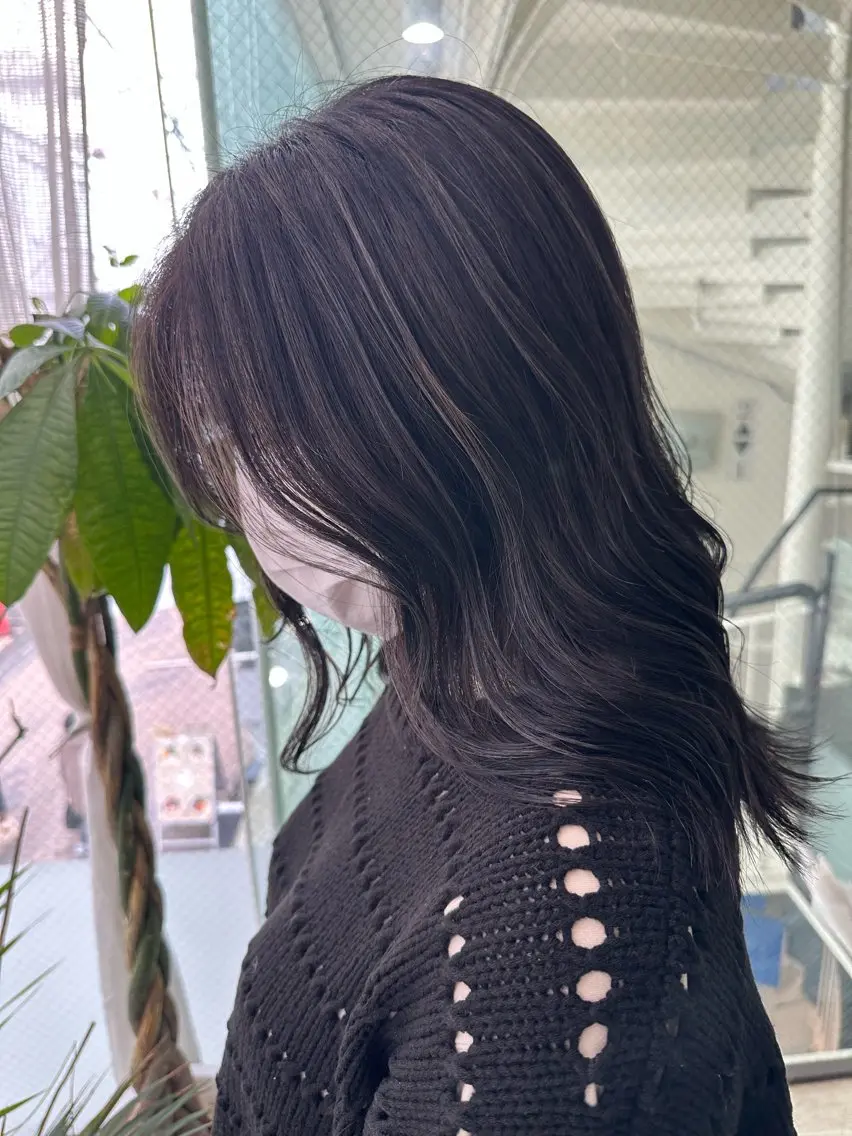 ミディアム カラー ヘアアレンジ 久米 治仁のヘアスタイル