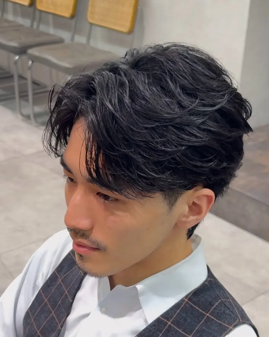 パーマ パーマ カンダ ケイタのヘアスタイル