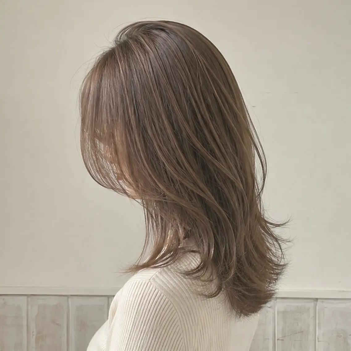 ミディアム ヘアカラー YUMEKA🩶/ 透明感カラー🥣のヘアスタイル