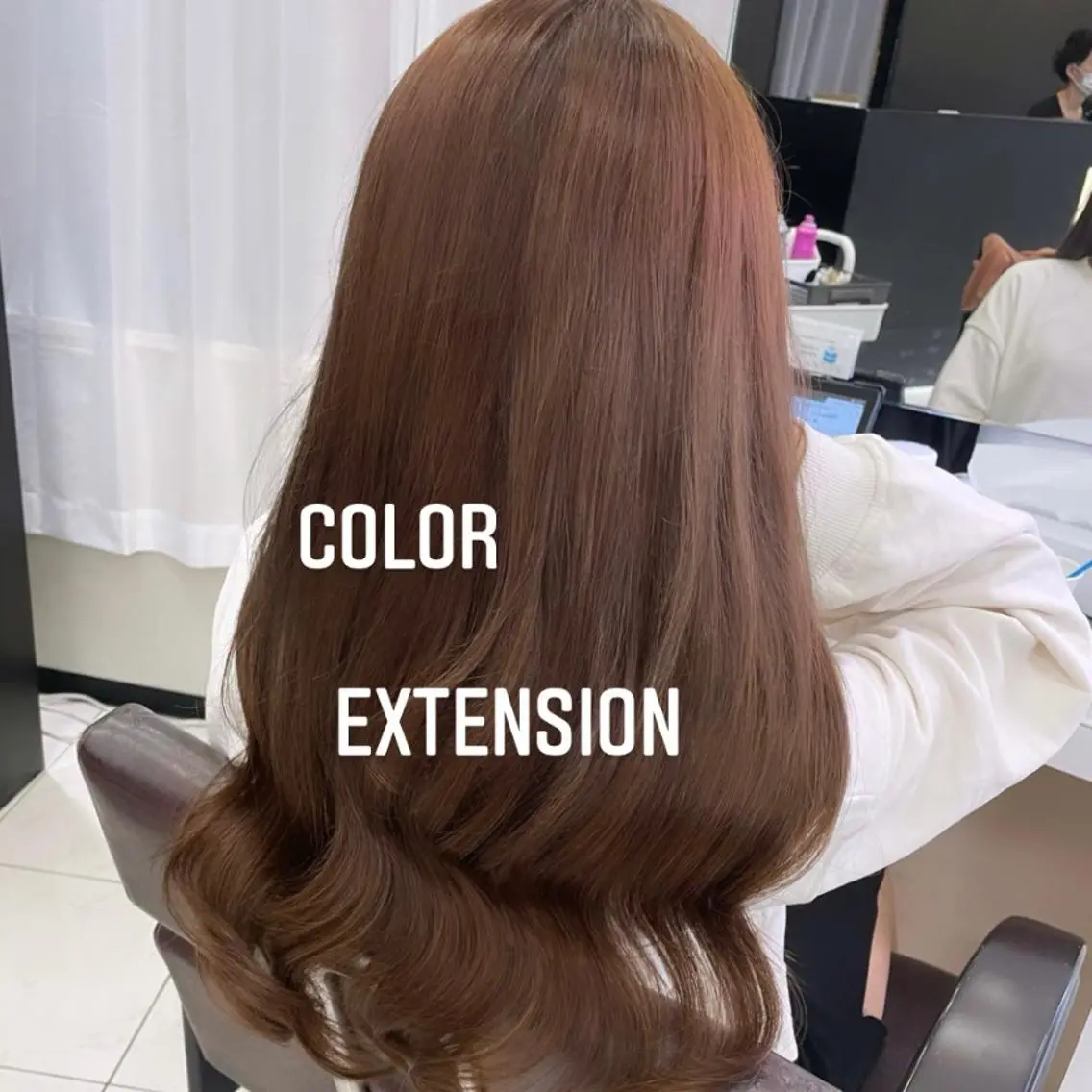 ロング カラー ヘアカラー エクステ エクステ🩵ブリーチ 韓国ヘア🩵KAEのヘアスタイル