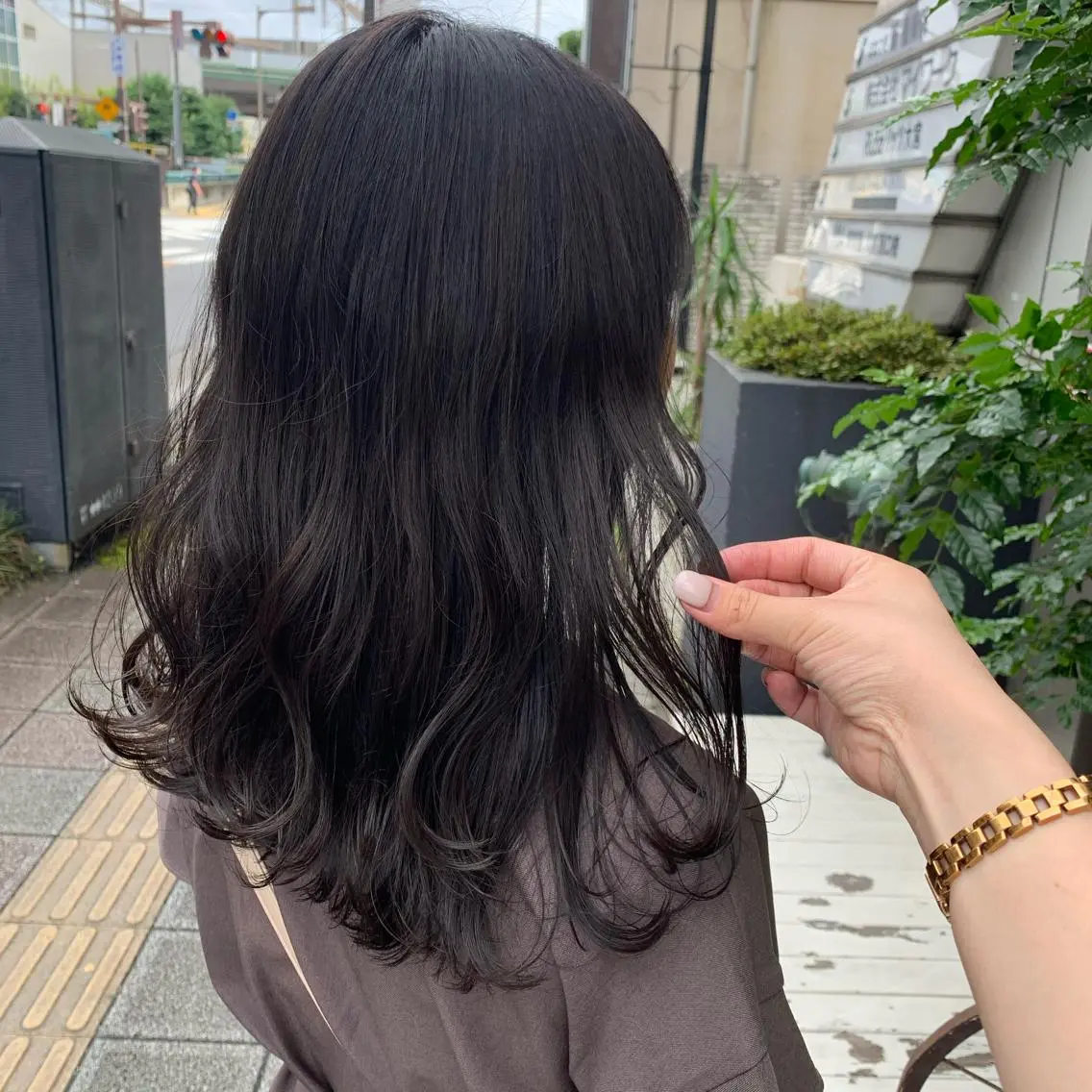 セミロング カラー 【完全個室】髪質改善 暖色カラー/山崎唯奈のヘアスタイル