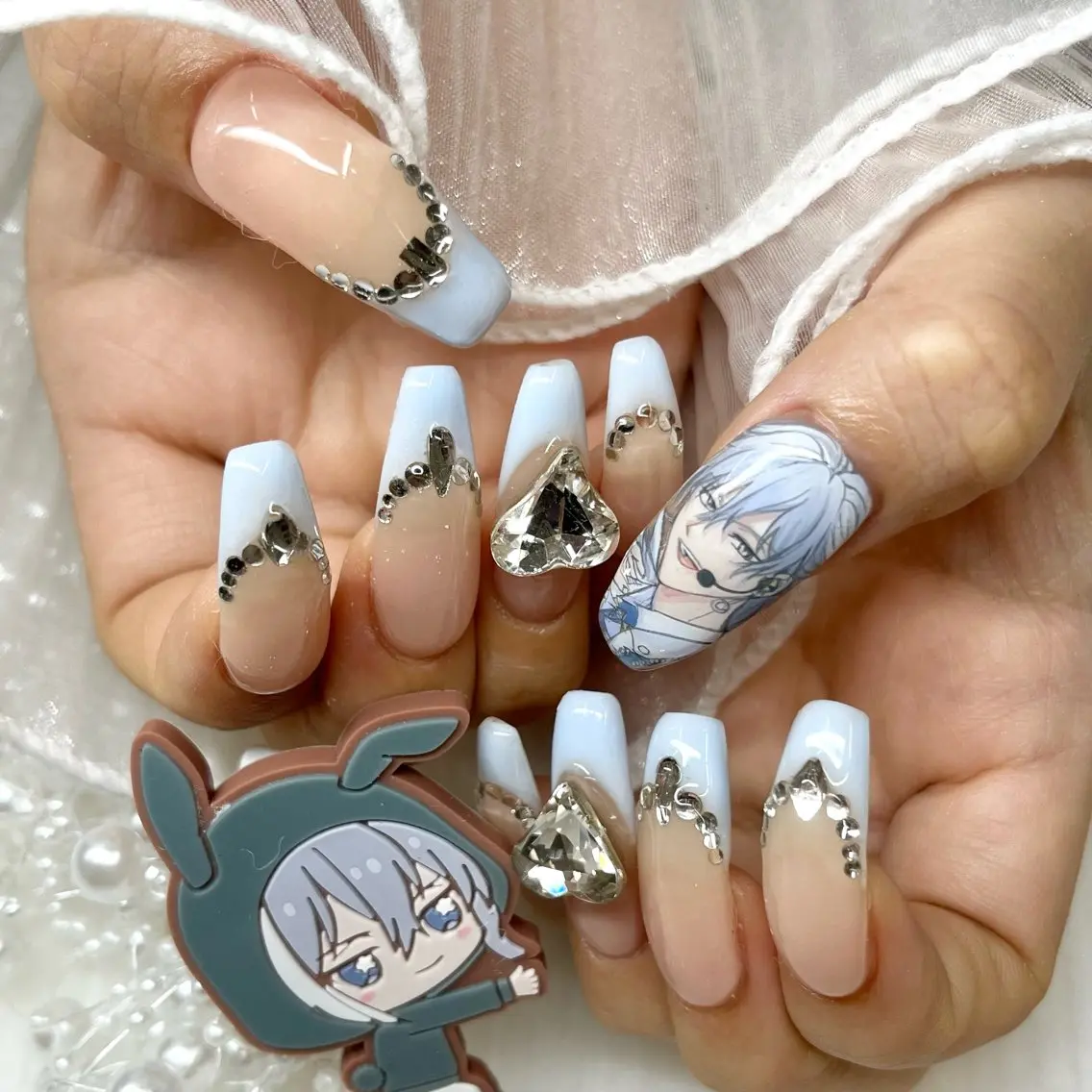 ネイル ハート ハンドネイル 池袋痛ネイル Nok. 渡辺のネイルデザイン