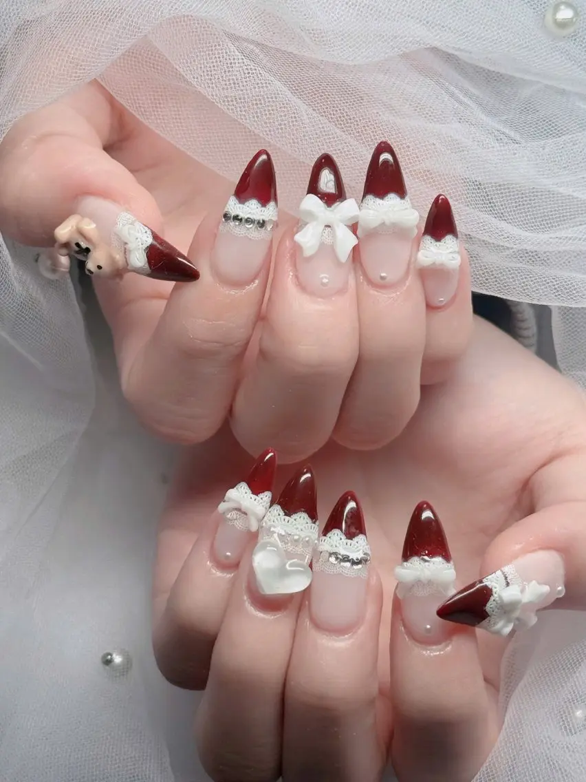 ネイル フレンチネイル ジェルネイル ハロウィン 韓国ネイル マグネットネイル ハンドネイル Hbaby nailのネイルデザイン
