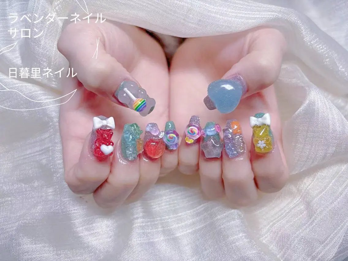 ネイル ラベンダー💖日暮里 ルル💖ネイルのネイルデザイン