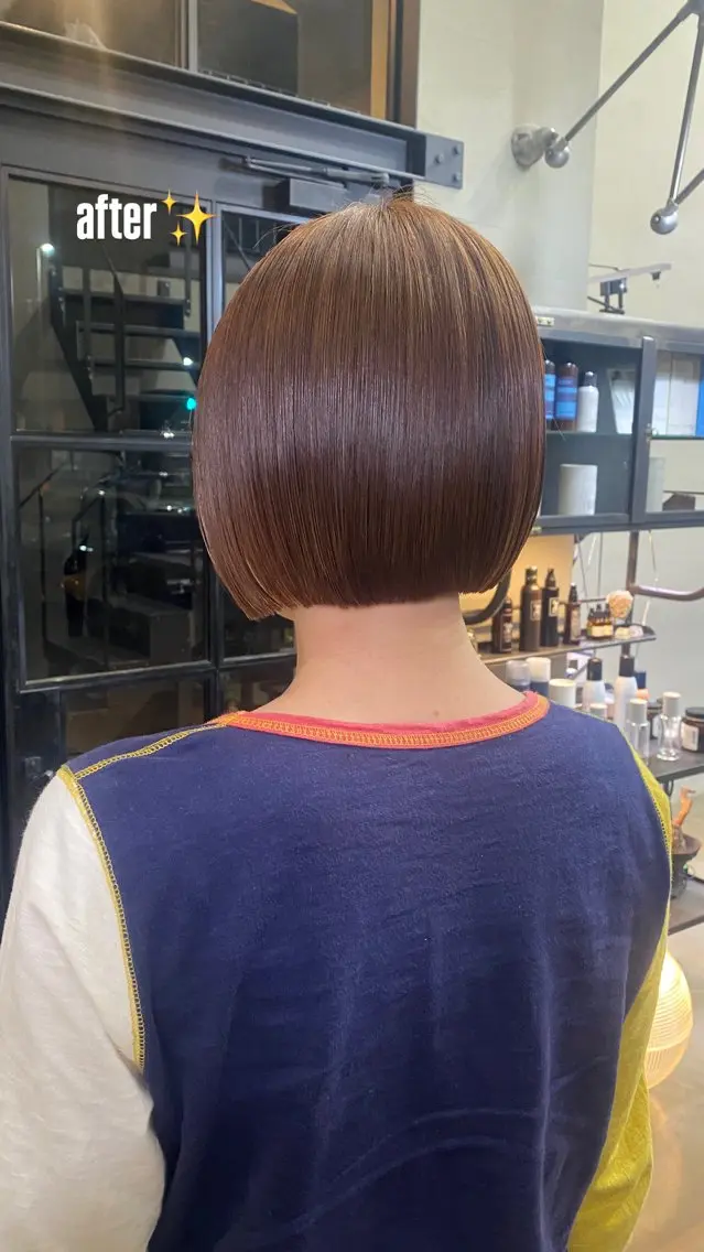 ショート ボブ cyan hinaのヘアスタイル