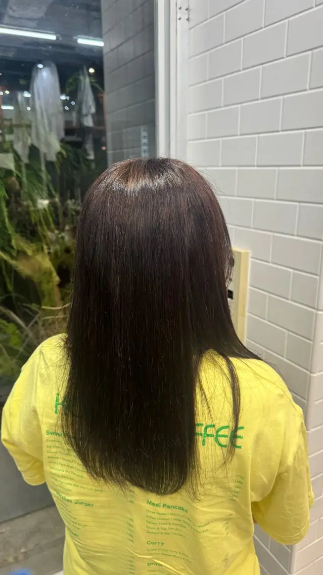 セミロング ヘアカラー 艶感カラー🌸 Karinのヘアスタイル