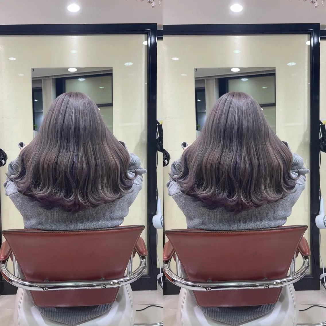 ミディアム ヘアカラー Y Uのヘアスタイル