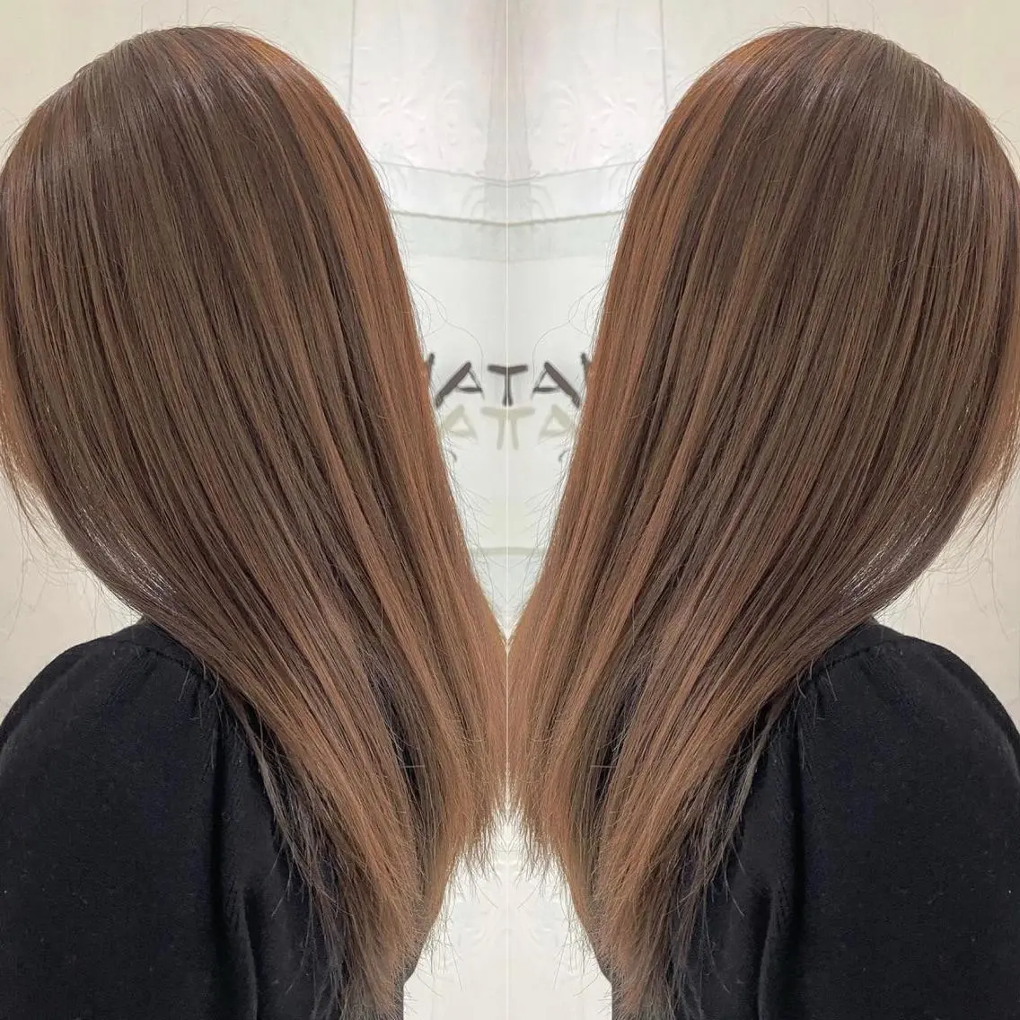 セミロング カラー アッシュ 透明感カラー グラデーションカラー 外国人風カラー レイヤーカット カット ヘアカラー トリートメント 河合秀明/ショート /ボブ/レイヤーのヘアスタイル