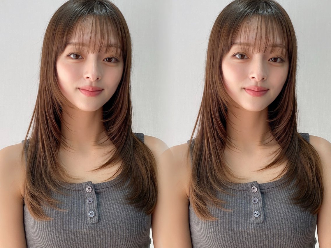 ロング カラー 髪質改善 レイヤーカット カット ヘアカラー トリートメント レイヤー×縮毛矯正✨ 髪質改善/佐藤侑哉のヘアスタイル