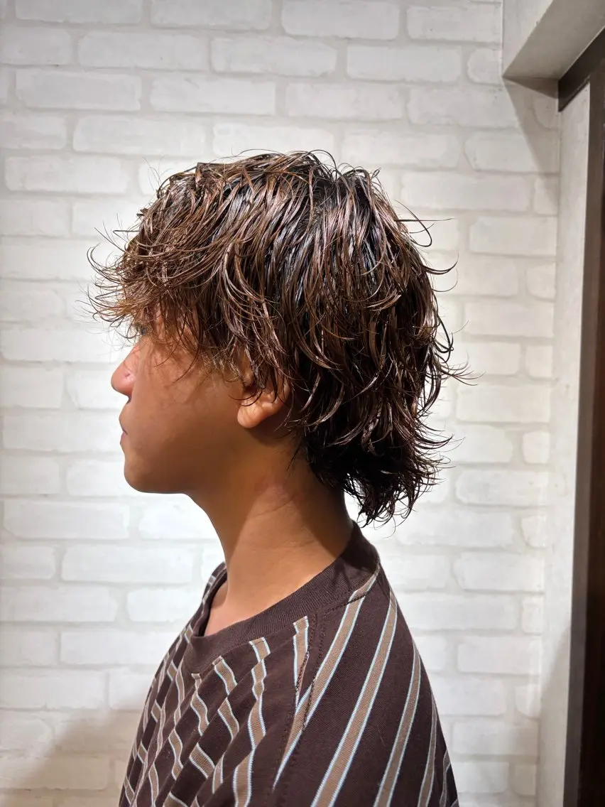ショート パーマ リレイス 伊藤愛斗のヘアスタイル