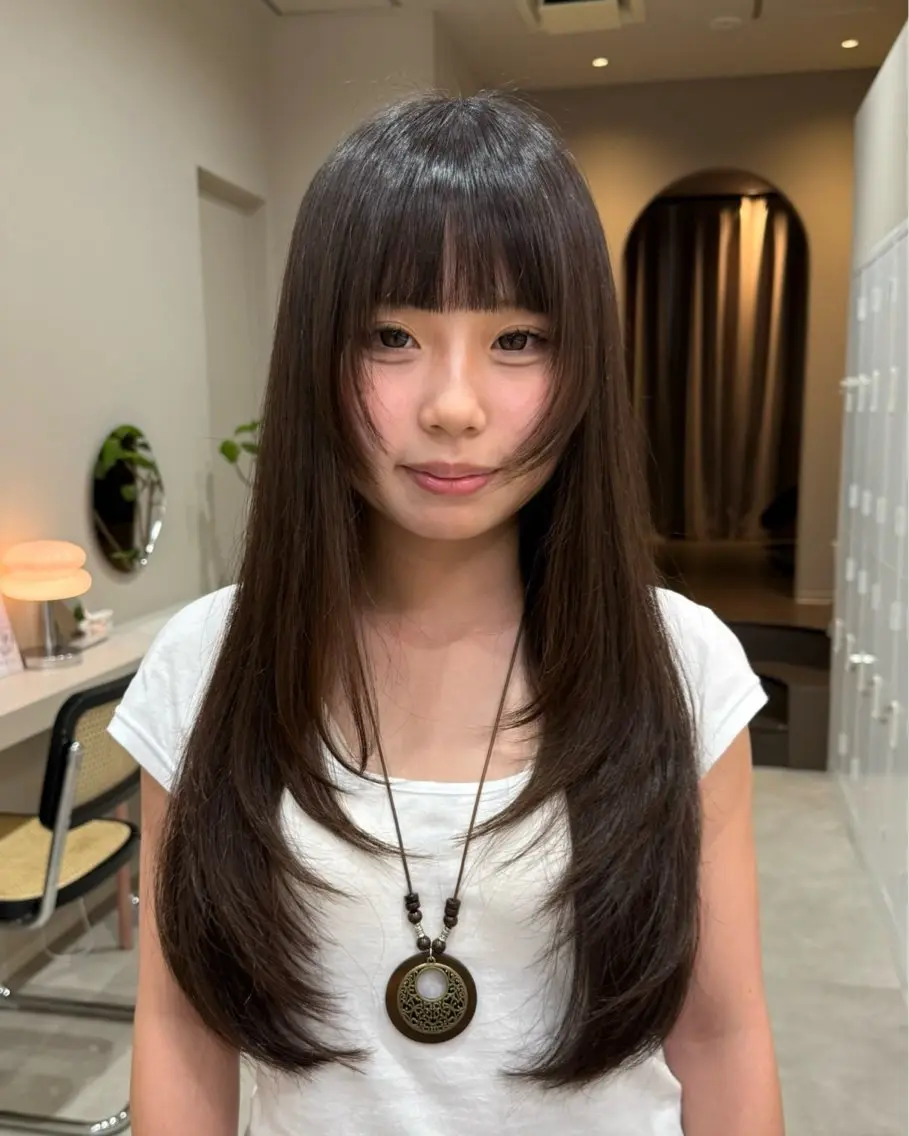 ロング レイヤーカット カット ボブ／暖色 👩🏼HONOKAのヘアスタイル