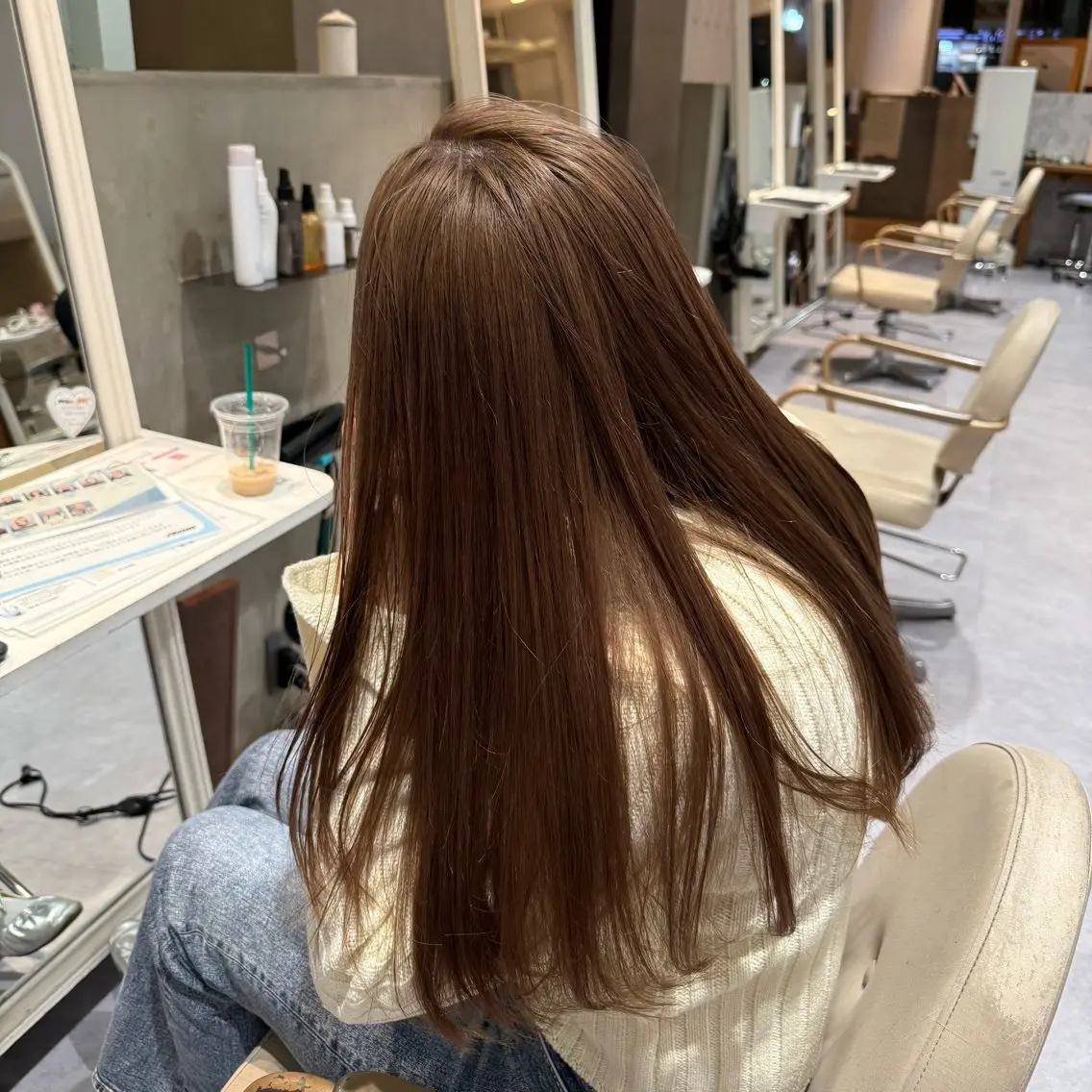 ロング ヘアカラー ハイライト｜レイヤー ｜honokaのヘアスタイル